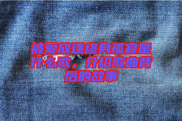 被愛(ài)放逐終身孤寂是什么歌，介紹歌曲背后的故事