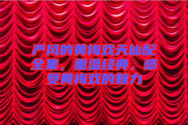 嚴(yán)風(fēng)的黃梅戲天仙配全集，重溫經(jīng)典，感受黃梅戲的魅力