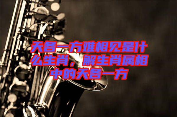 天各一方難相見是什么生肖，解生肖屬相中的天各一方