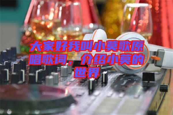 大家好我叫小莫歌原唱歌詞，介紹小莫的世界