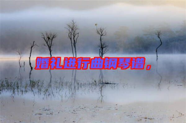 婚禮進行曲鋼琴譜，