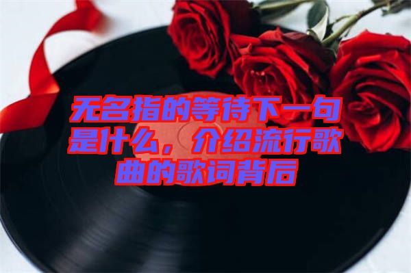 無名指的等待下一句是什么，介紹流行歌曲的歌詞背后