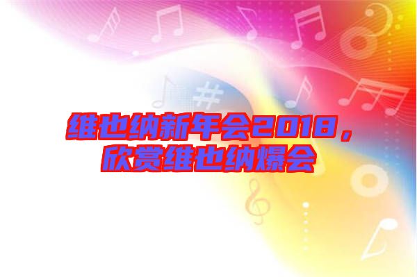 維也納新年會2018，欣賞維也納爆會