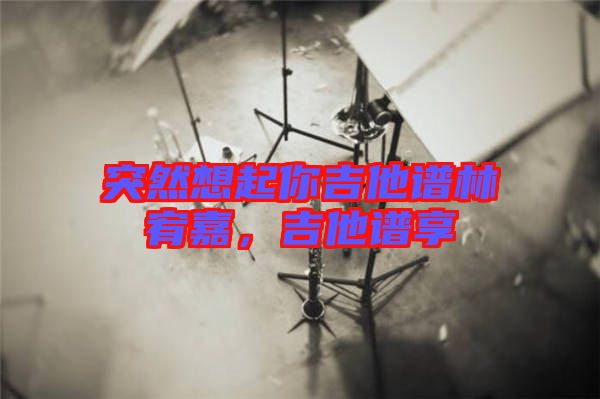突然想起你吉他譜林宥嘉，吉他譜享