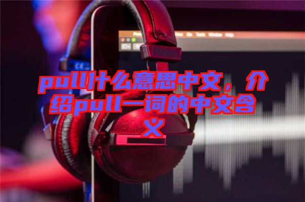 pull什么意思中文，介紹pull一詞的中文含義