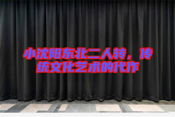 小沈陽東北二人轉，傳統文化藝術的代作