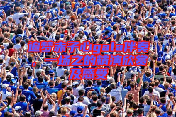 追夢赤子心gala伴奏，一場之的精演欣賞及感受